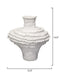 Jamie Young Company - Ruffle Vase in Matte White - 7RUFF-VAWH - GreatFurnitureDeal