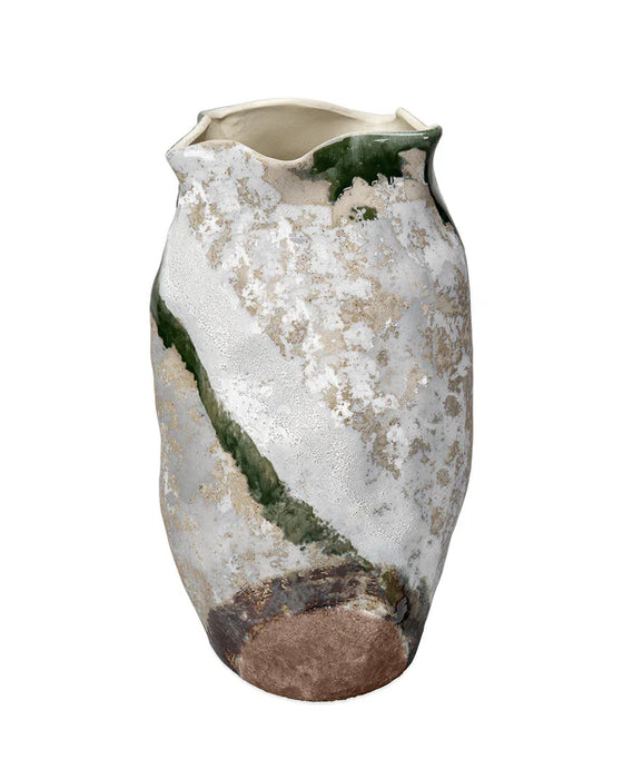 Jamie Young Company - Sandcastle Vase in Matte White - 7SAND-VANA - GreatFurnitureDeal