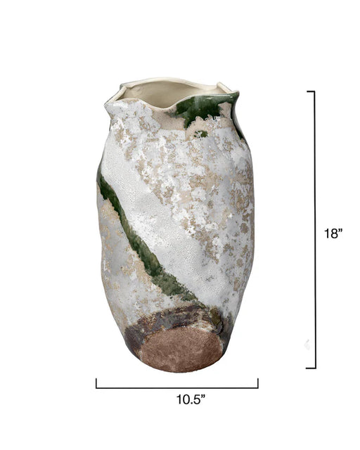 Jamie Young Company - Sandcastle Vase in Matte White - 7SAND-VANA - GreatFurnitureDeal