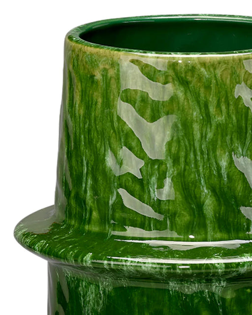 Jamie Young Company - Saturn Vessel Large in Green - 7SATU-LGGRN - GreatFurnitureDeal