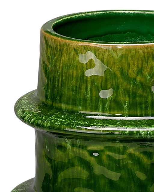 Jamie Young Company - Saturn Vessel Medium in Green - 7SATU-MDGRN - GreatFurnitureDeal