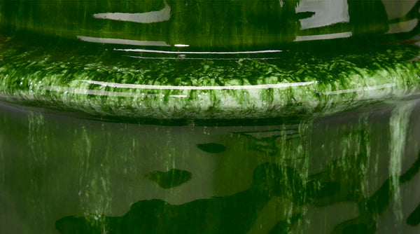 Jamie Young Company - Saturn Vessel Medium in Green - 7SATU-MDGRN - GreatFurnitureDeal