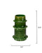 Jamie Young Company - Saturn Vessel Medium in Green - 7SATU-MDGRN - GreatFurnitureDeal