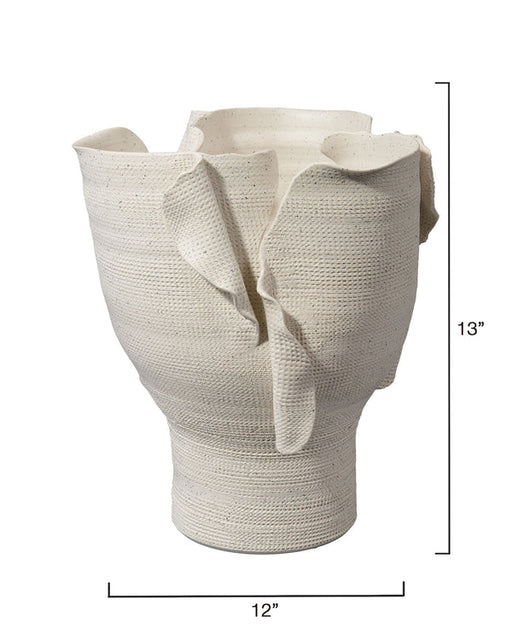 Jamie Young Company - Torn Wide Vessel - 7TORN-VEWH - GreatFurnitureDeal