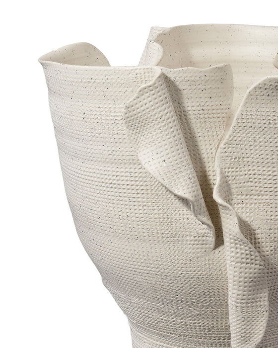 Jamie Young Company - Torn Wide Vessel - 7TORN-VEWH - GreatFurnitureDeal