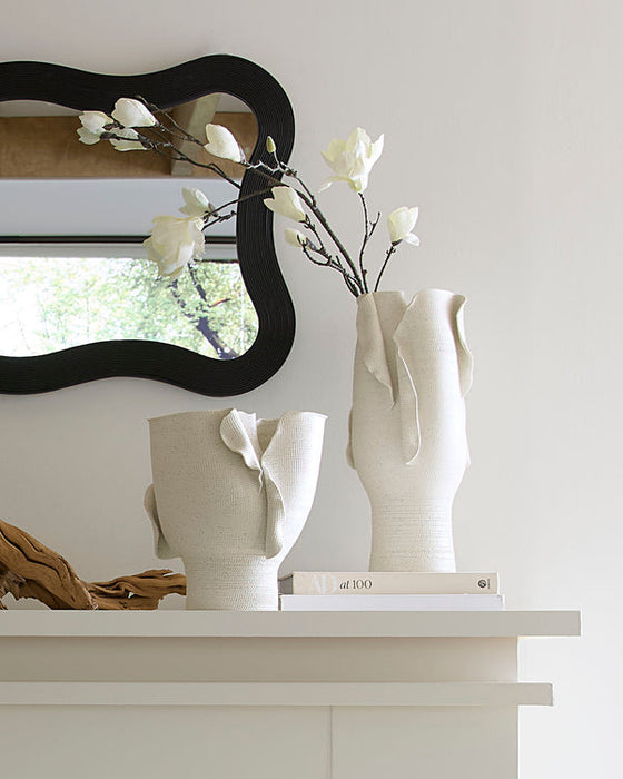 Jamie Young Company - Torn Wide Vessel - 7TORN-VEWH - GreatFurnitureDeal