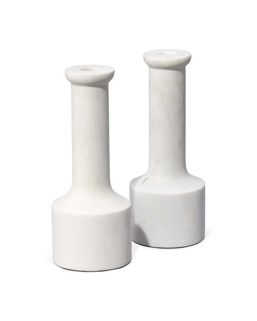 Jamie Young Company - Trumpet Candlesticks (Set Of 2) - 7TRUM-CHWH - GreatFurnitureDeal