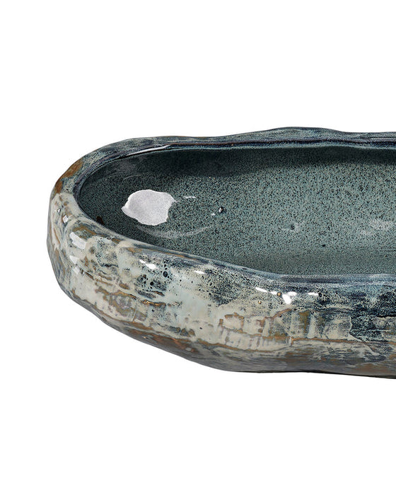 Jamie Young Company - Unearthed Oval Bowl - 7UNEA-OVAGR - GreatFurnitureDeal