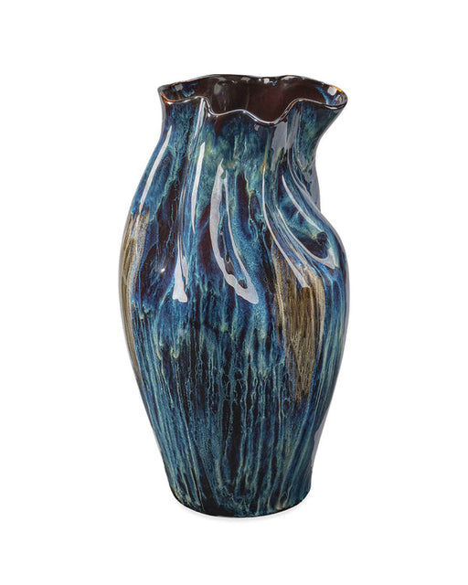 Jamie Young Company - Whirl Large Vase - 7WHIR-LGBL - GreatFurnitureDeal