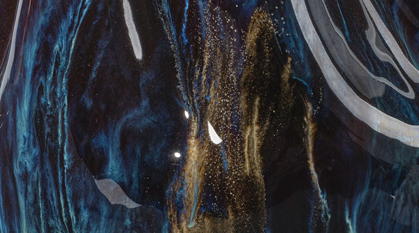 Jamie Young Company - Whirl Medium Vase - 7WHIR-MDBL - GreatFurnitureDeal