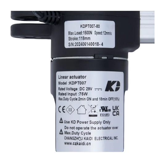 KAIDI Power Recliner Linear Actuator Replacement Power Motor - KDPT007-80 - GreatFurnitureDeal