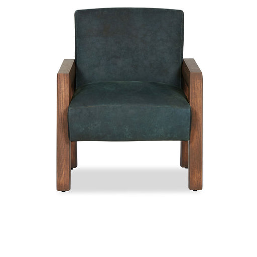 Classic Home - Waylon Arm Chair, Outpost Leather, Pinefield - 7WAY1A2TLOUPIN - GreatFurnitureDeal