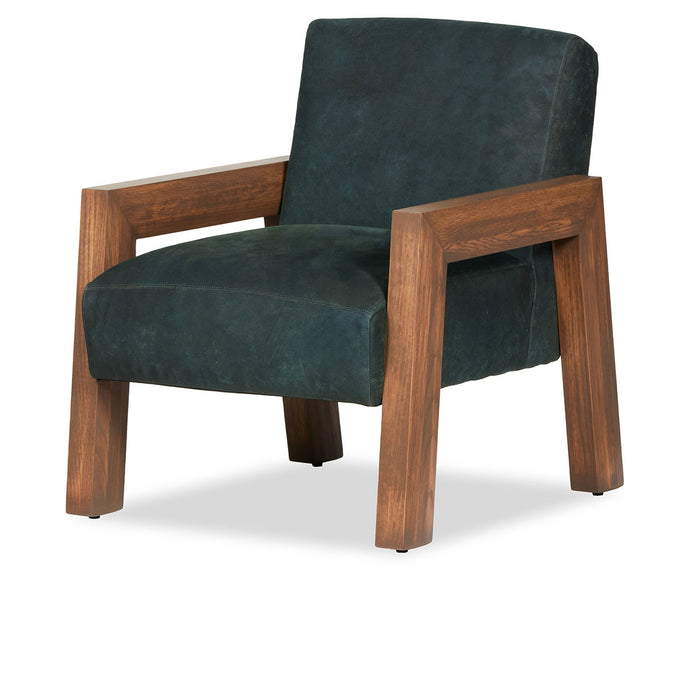 Classic Home Furniture - Waylon Arm Chair, Outpost Leather, Pinefield - 7WAY1A2TLOUPIN
