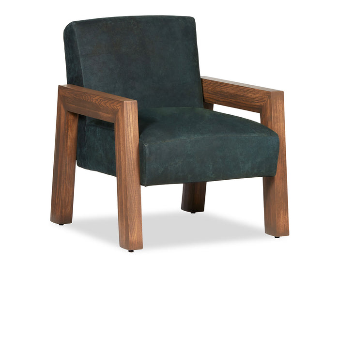 Classic Home Furniture - Waylon Arm Chair, Outpost Leather, Pinefield - 7WAY1A2TLOUPIN