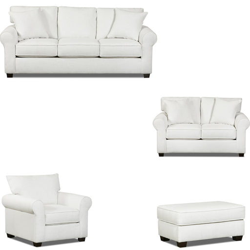Southern Motion - ST8002 Collins 4 Piece Living Room Set in Sugarshack Glacier - ST8002-00-GLACIER-4SET-MTO - GreatFurnitureDeal