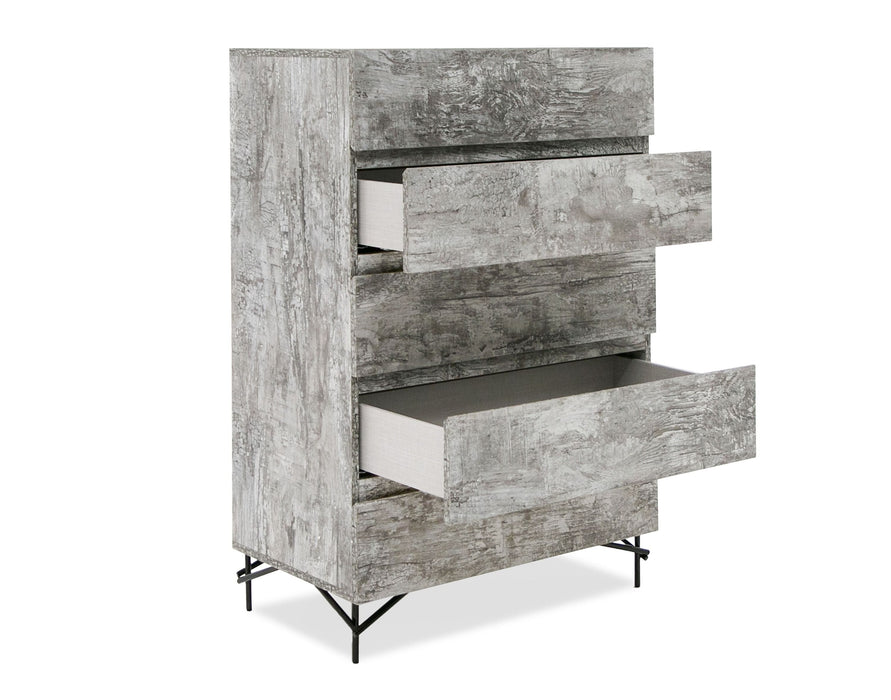 VIG Furniture - Nova Domus Aria Italian Modern Multi Grey with texture Chest - VGAC-ARIA-CHEST - GreatFurnitureDeal