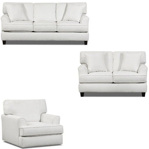 Southern Motion - ST8004 Spencer 3 Piece Living Room Set in Sugarshack Blanco - ST8004-00-02S-BLANCO-3SET-MTO - GreatFurnitureDeal