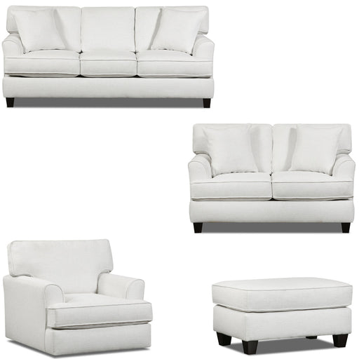 Southern Motion - ST8004 Spencer 4 Piece Living Room Set in Sugarshack Blanco - ST8004-00-02S-BLANCO-4SET-MTO - GreatFurnitureDeal