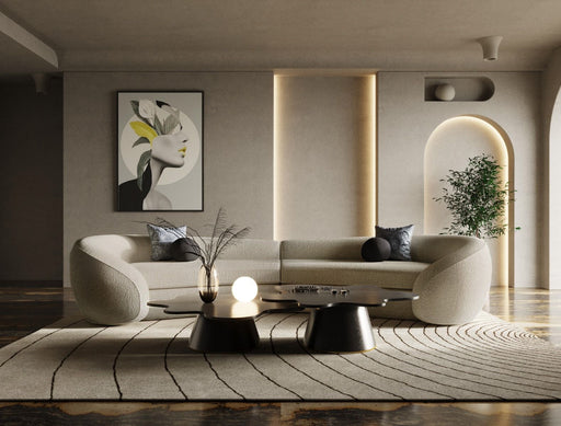 VIG Furniture - Modrest Kilmer Modern Grey Curved Fabric Sectional Sofa - VGOD-ZW-22017 - GreatFurnitureDeal