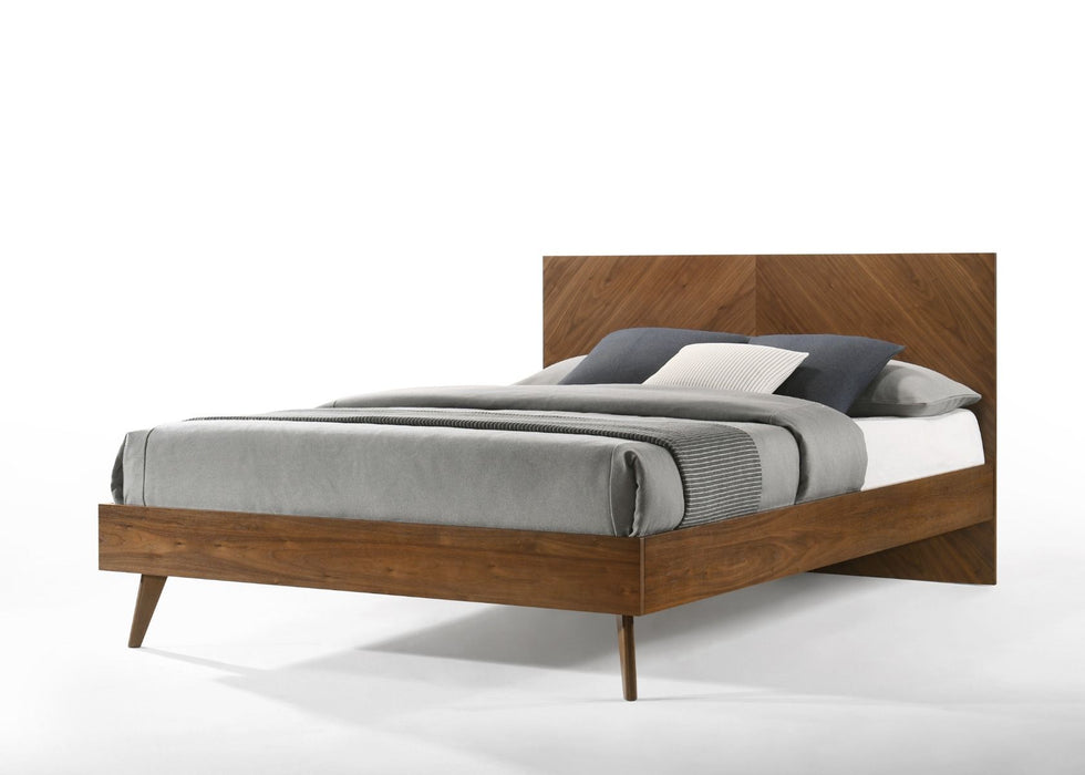 VIG Furniture - Nova Domus Kamela Modern Walnut Queen Bed - VGMA-BR-128-BED-Q - GreatFurnitureDeal