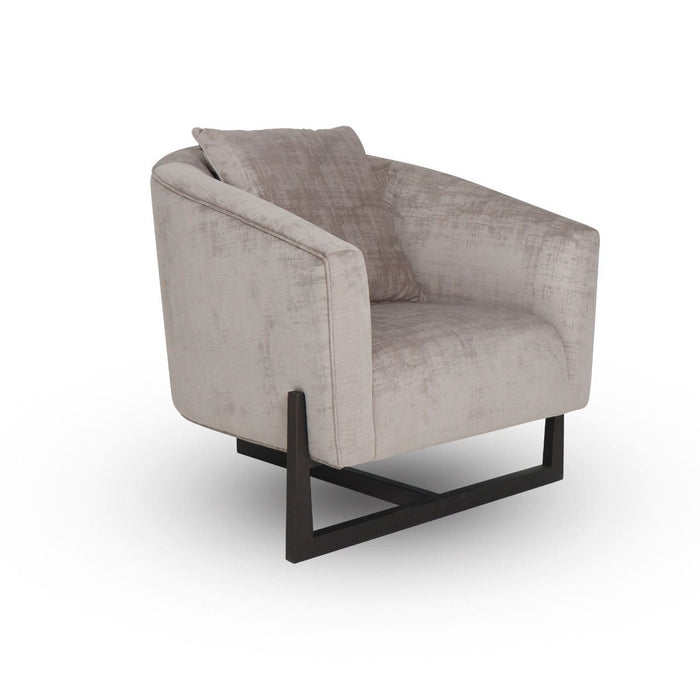 VIG Furniture - Modrest Forbis Contemporary Grey Fabric Accent Chair - VGCS-FORBIS-GB - GreatFurnitureDeal