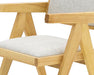 VIG Furniture - Modrest Fern Modern Natural and Beige Dining Chair Set of 2 - VGMA-MI-1116-NB - GreatFurnitureDeal