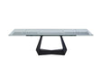 VIG Furniture - Modrest Maroney Modern Black and Glass Extendable 70.5"/106" Dining Table - VGNS-GD8780-B - GreatFurnitureDeal