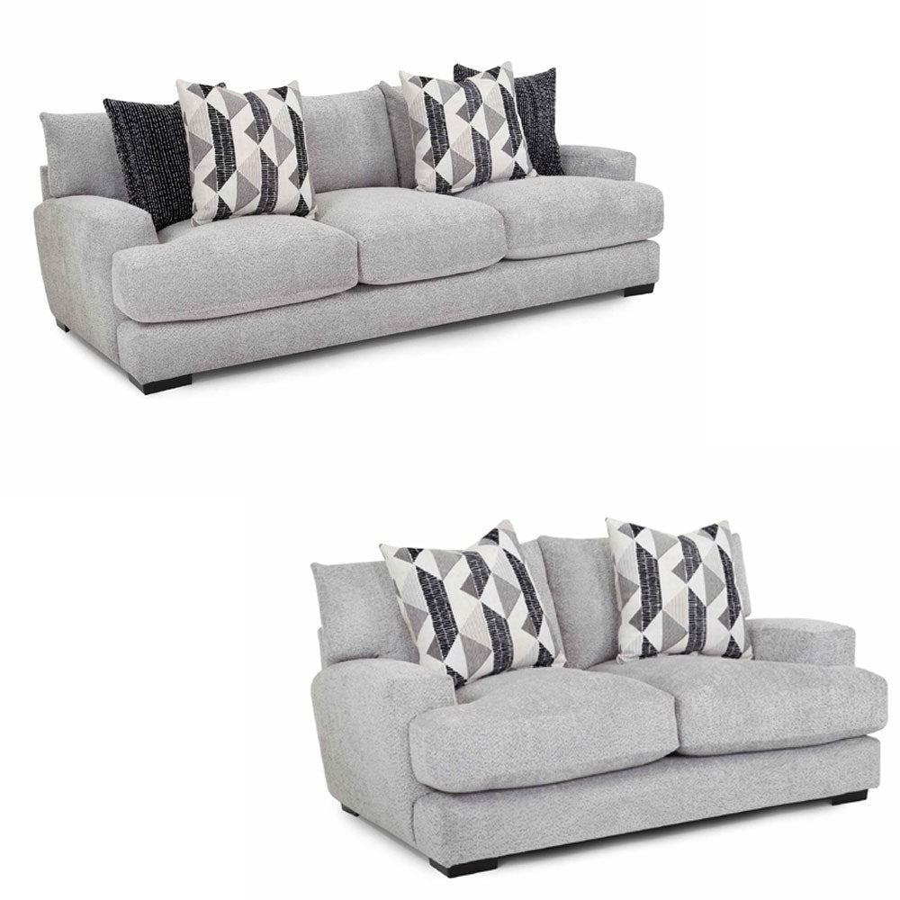 Franklin Furniture - 803 Galaxy 2 Piece Sofa Set in Dove - 80340