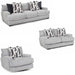 Franklin Furniture - 803 Galaxy 3 Piece Living Room Set in Dove - 80340-320-380-Dove - GreatFurnitureDeal