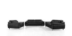 VIG Furniture - Divani Casa Grange - Modern Black Leather Sofa Set - VGBNS-2116-SET-BLK - GreatFurnitureDeal