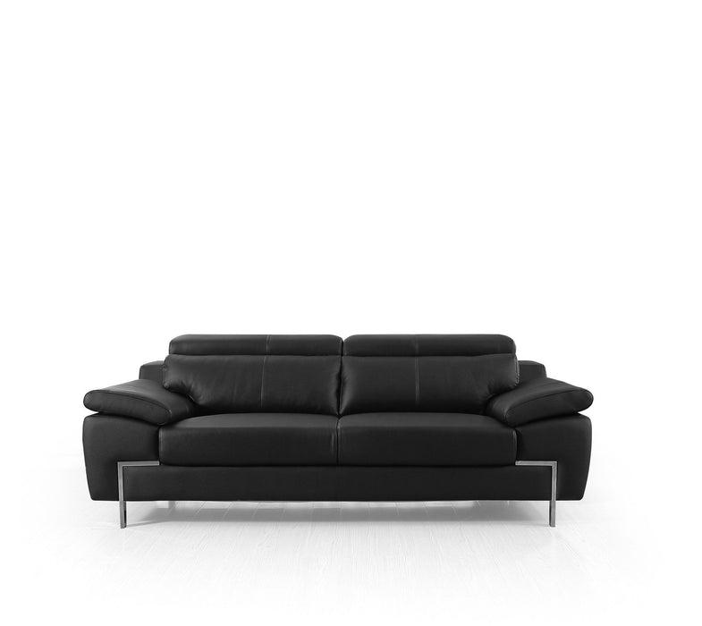 VIG Furniture - Divani Casa Grange - Modern Black Leather Sofa Set - VGBNS-2116-SET-BLK - GreatFurnitureDeal
