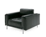VIG Furniture - Divani Casa Schmidt - Modern Black Leather Chair - VGKK-KF.7020-CHR-BLK - GreatFurnitureDeal