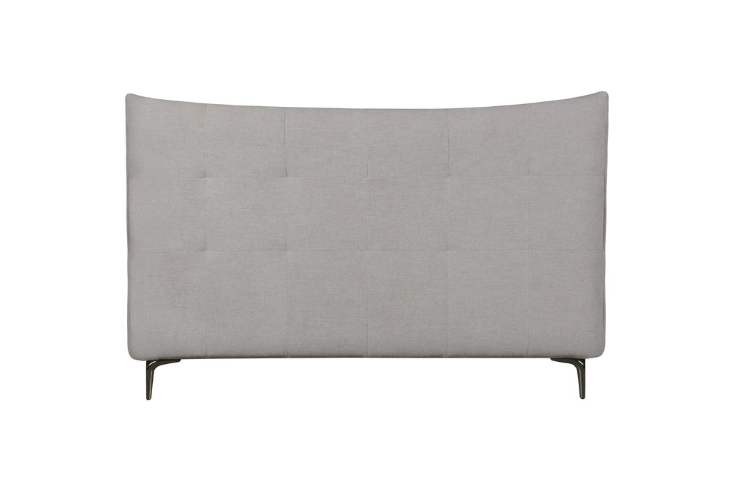 VIG Furniture - Modrest Dysart - Modern Grey Fabric King Bed - VGMB-B029-BED-EK - GreatFurnitureDeal