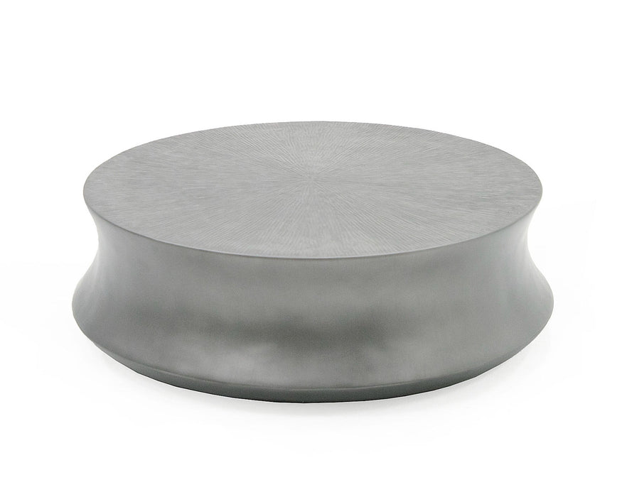 VIG Furniture - Modrest Airdrie - Modern Antique Grey Small Round Coffee Table - VGVC-CT2169-2