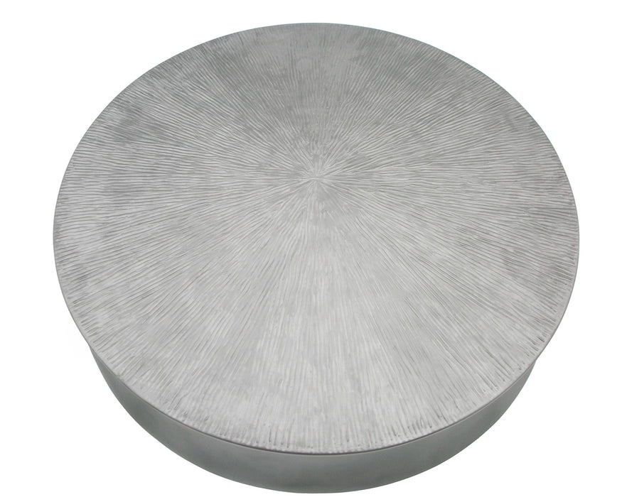 VIG Furniture - Modrest Airdrie - Modern Antique Grey Small Round Coffee Table - VGVC-CT2169-2 - GreatFurnitureDeal