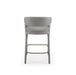 VIG Furniture - Modrest Faerron - Modern Grey Leatherette Counter Chair (Set of 2) - VGEUMC-7182BC-GRY - GreatFurnitureDeal