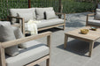 VIG Furniture - Renava Calm - Outdoor Grey + Acacia Sofa Set - VGATRASF-229 - GreatFurnitureDeal