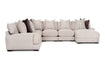 Franklin Furniture - Hannigan 5 Piece Sectional with Right Arm Chaise - 808-59-03-03-04-86CLEFT-DUSK - GreatFurnitureDeal