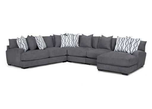 Franklin Furniture - 808 Journey 5 Piece Stationary Sectional Sofa - 808-59-04-03-03-60-GRAPHITE - GreatFurnitureDeal