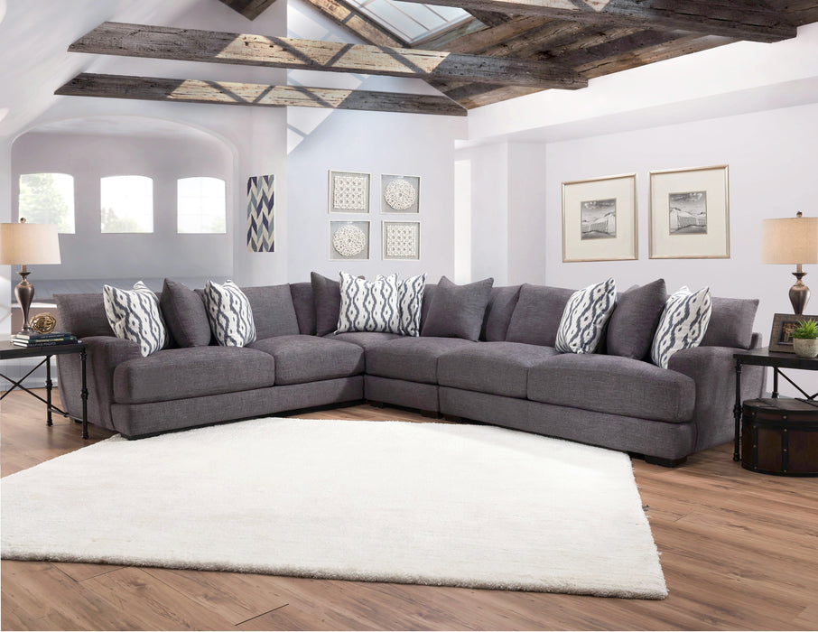 Franklin Furniture - 808 Journey 4 Piece Stationary Sectional Sofa - 808-59-04-03-60-GRAPHITE - GreatFurnitureDeal