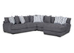 Franklin Furniture - 808 Journey 5 Piece Stationary Sectional Sofa - 808-59-03-04 GRAPHITE - GreatFurnitureDeal