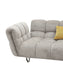 VIG Furniture - Divani Casa Jacinda Modern Grey Fabric Right Facing Sectional Sofa with 2 Yellow Pillows - VGEV-23106-GRY-RAF - GreatFurnitureDeal