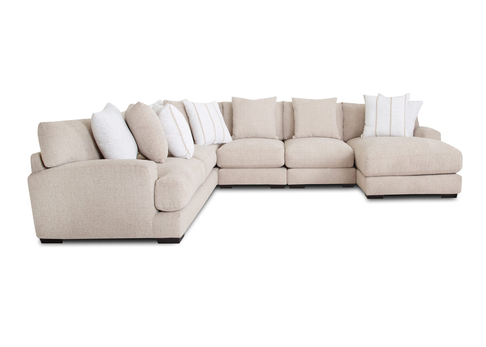 Franklin Furniture - Shay 5 Piece Sectional in Shay Porcelain - 80959-04-03-03-86-Porcelain