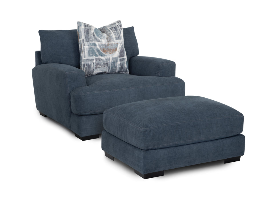 Franklin Furniture - 809 Camden Chair and a Half in Genius Storm - 80988-STORM - GreatFurnitureDeal