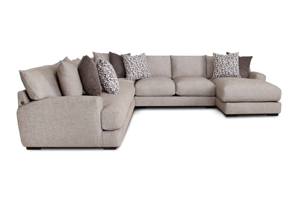 Franklin Furniture - 810 Sullivan 4 Piece Sectional Sofa in Mandy Otter - 81059-81004-81069-81086