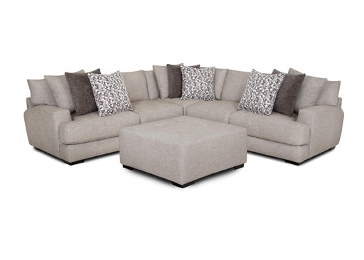 Franklin Furniture - 810 Sullivan 3 Piece Sectional Sofa with Ottoman in Mandy Otter - 81059-81004-81060-75018 - GreatFurnitureDeal