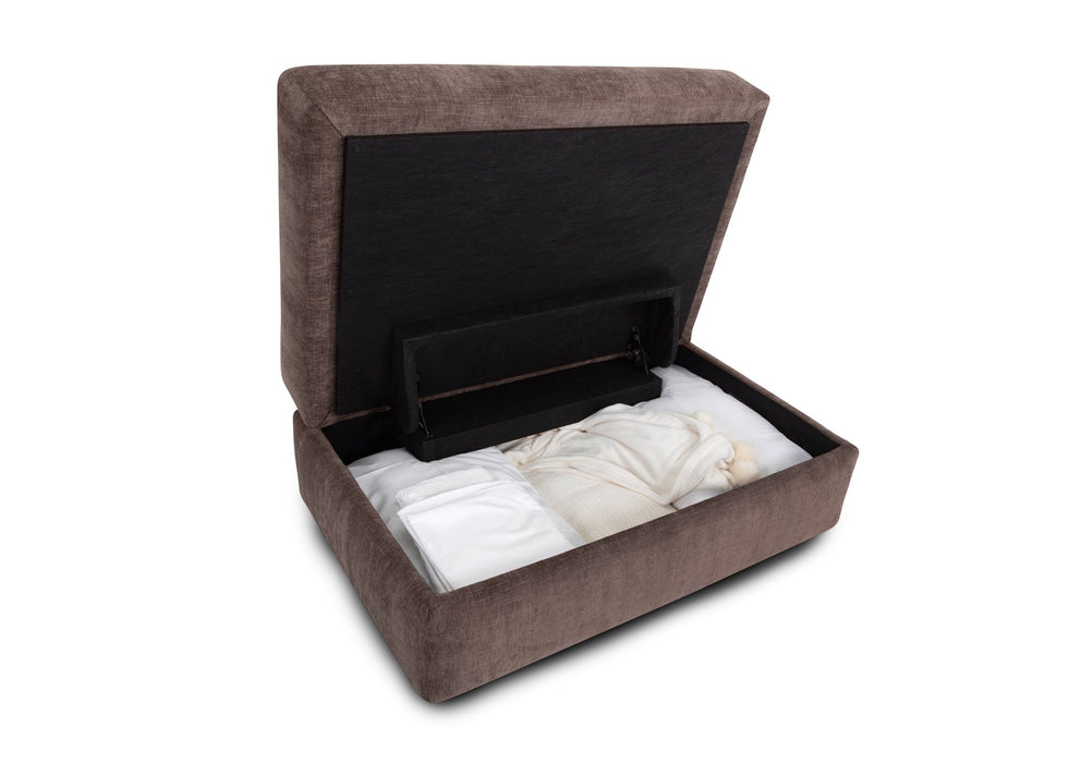 Franklin Furniture - 814 Talise Storage Ottoman w/ Caster legs in Mink - 81418-MINK - GreatFurnitureDeal