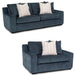 Franklin Furniture - 814 Indigo 2 Piece Sofa Set in Lagoon - 81440-LAGOON-2SET - GreatFurnitureDeal