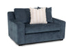 Franklin Furniture - 814 Indigo Snuggler Chair with Storage Ottoman in Lagoon - 81488-418-LAGOON - GreatFurnitureDeal
