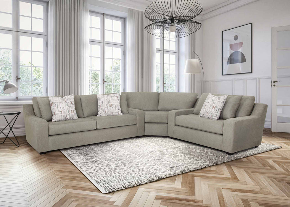 Franklin Furniture - 814 Juniper 3 Piece Sectional in Penola Chive - 81440-81499-488-CHIVE - GreatFurnitureDeal